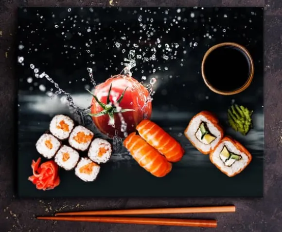 SKÄRBRÄDA I GLAS 52x40 TOMAT