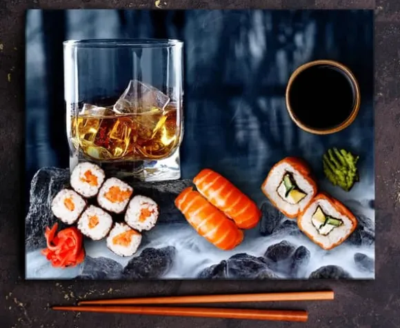 SKÄRBRÄDA I GLAS 52x40 WHISKY