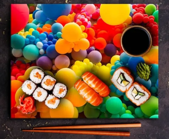 SKÄRBRÄDA I GLASPLATTA 52x40 BALLONGER