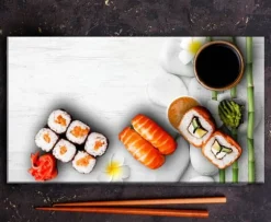 SKÄRBRÄDA I GLASPLATTA 52x30 BAMBU