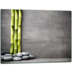 SKÄRBRÄDA I GLASPLATTA 52x40 BAMBU