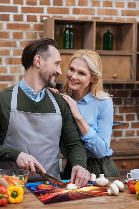 SKÄRBRÄDA I GLASPLATTA 52x40 CITY