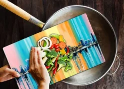 SKÄRBRÄDA I GLASPLATTA 52x30 CITY