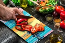 SKÄRBRÄDA I GLASPLATTA 52x30 CITY