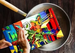 SKÄRBRÄDA I GLASPLATTA 52x30 CITY