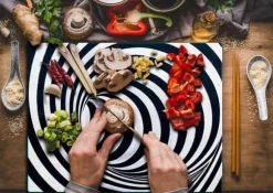 SKÄRBRÄDA I GLASPLATTA 52x40 DELAR