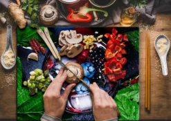 SKÄRBRÄDA I GLASPLATTA 52x40 FRUKT