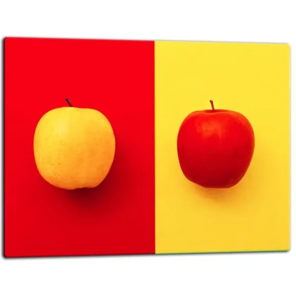 SKÄRBRÄDA I GLASPLATTA 52x40 FRUKT