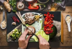 SKÄRBRÄDA I GLASPLATTA 52x30 GLAS