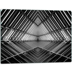 SKÄRBRÄDA I GLASPLATTA 52x40 GRÅ TUNNEL