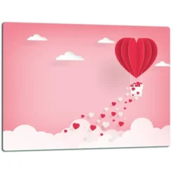 SKÄRBRÄDA I GLASPLATTA 52x40 HJÄRTA