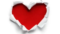 SKÄRBRÄDA I GLASPLATTA 52x30 HJÄRTA