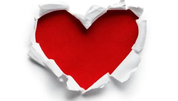 SKÄRBRÄDA I GLASPLATTA 52x30 HJÄRTA