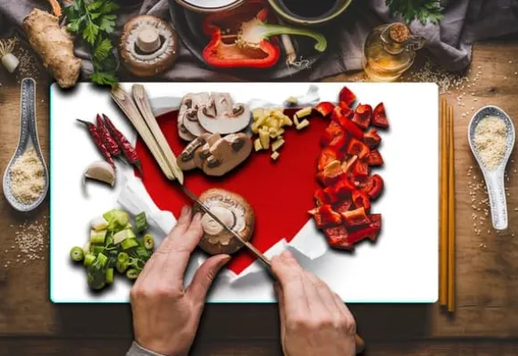 SKÄRBRÄDA I GLASPLATTA 52x30 HJÄRTA