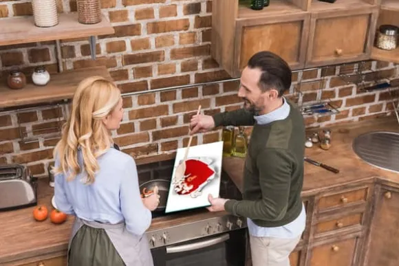 SKÄRBRÄDA I GLASPLATTA 52x30 HJÄRTA