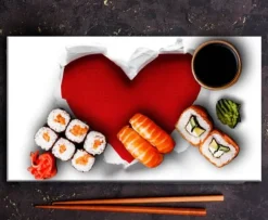 SKÄRBRÄDA I GLASPLATTA 52x30 HJÄRTA