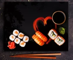 SKÄRBRÄDA I GLASPLATTA 52x40 HJÄRTA