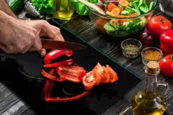 SKÄRBRÄDA I GLASPLATTA 52x40 HJÄRTA