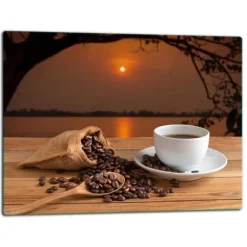 SKÄRBRÄDA I GLASPLATTA 52x40 KAFFE