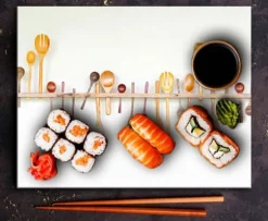 SKÄRBRÄDA I GLASPLATTA 52x40 KÖK