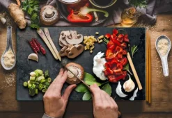 SKÄRBRÄDA I GLASPLATTA 52x30 KÖK