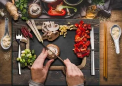 SKÄRBRÄDA I GLASPLATTA 52x40 KÖK