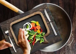 SKÄRBRÄDA I GLASPLATTA 52x40 KÖK