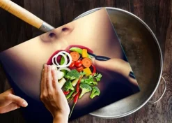 SKÄRBRÄDA I GLASPLATTA 52x40 KVINNA