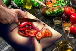 SKÄRBRÄDA I GLASPLATTA 52x40 KVINNA