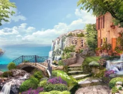 SKÄRBRÄDA I GLASPLATTA 52x40 LANDSKAP