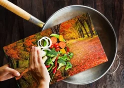 SKÄRBRÄDA I GLASPLATTA 52x30 LANDSKAP