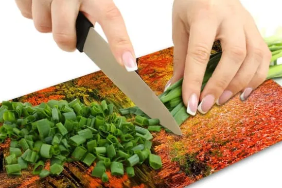 SKÄRBRÄDA I GLASPLATTA 52x30 LANDSKAP