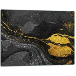 SKÄRBRÄDA I GLASPLATTA 52x40 MARMOR