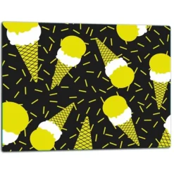 SKÄRBRÄDA I GLASPLATTA 52x40 MÖNSTER