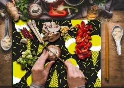 SKÄRBRÄDA I GLASPLATTA 52x40 MÖNSTER