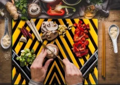 SKÄRBRÄDA I GLASPLATTA 52x40 MÖNSTER