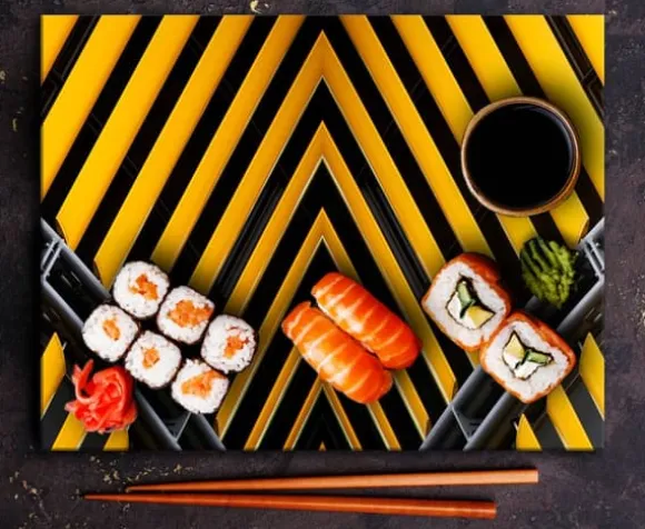 SKÄRBRÄDA I GLASPLATTA 52x40 MÖNSTER