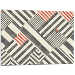 SKÄRBRÄDA I GLASPLATTA 52x40 MODERN