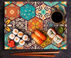 SKÄRBRÄDA I GLASPLATTA 52x40 MOSAIKKAKEL