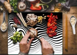 SKÄRBRÄDA I GLASPLATTA 52x40 MODERN