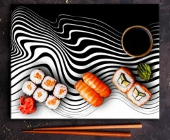 SKÄRBRÄDA I GLASPLATTA 52x40 MODERN