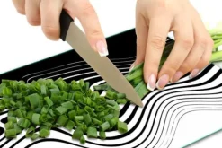 SKÄRBRÄDA I GLASPLATTA 52x40 MODERN