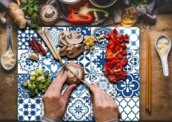 SKÄRBRÄDA I GLASPLATTA 52x40 MOSAIKKAKEL