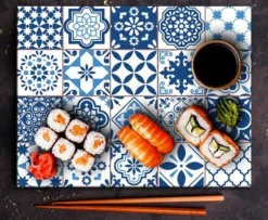 SKÄRBRÄDA I GLASPLATTA 52x40 MOSAIKKAKEL