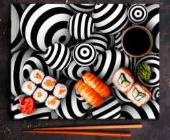 SKÄRBRÄDA I GLASPLATTA 52x40 MODERN