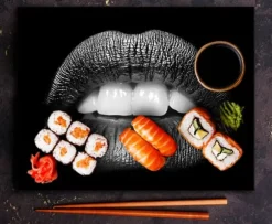 SKÄRBRÄDA I GLASPLATTA 52x40 MUNNING