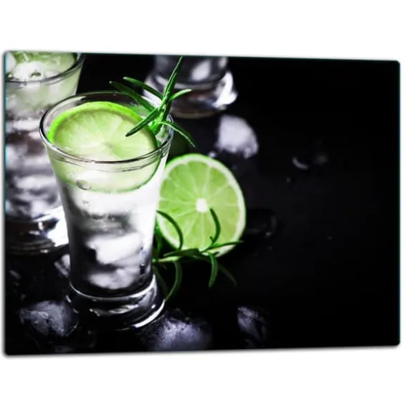 SKÄRBRÄDA I GLASPLATTA 52x40 SVART