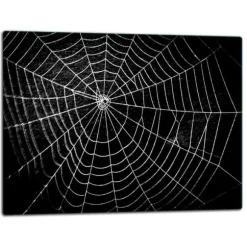 SKÄRBRÄDA I GLASPLATTA 52x40 SVART