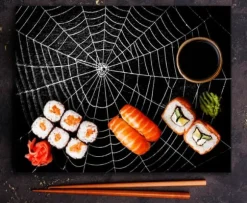 SKÄRBRÄDA I GLASPLATTA 52x40 SVART