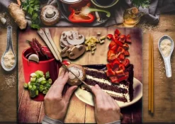 SKÄRBRÄDA I GLASPLATTA 52x40 TÅRTA